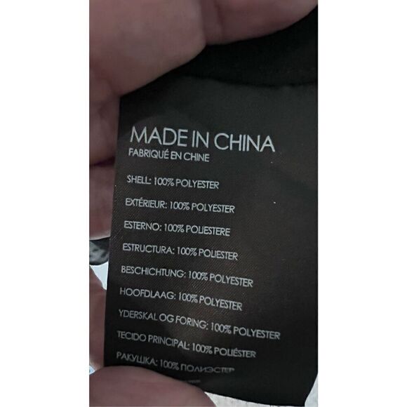 Club Monaco Black Silk Blouse Tiny Polka Dots Womens SZ XS - Picture 7 of 9